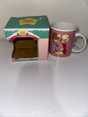 Precious Moments Pink Character Holiday Mug with Gift Box